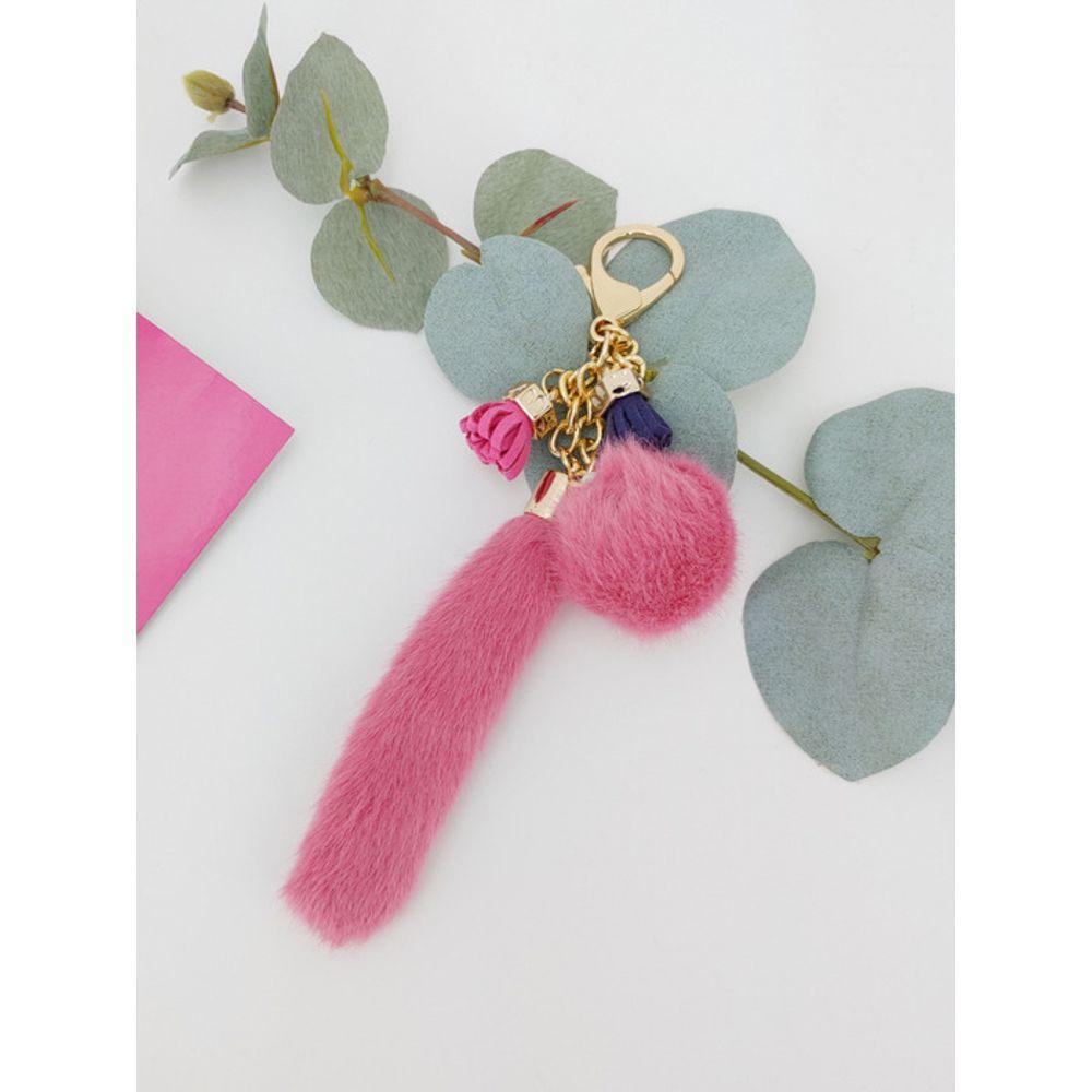 LALA Fur Charm - Růžový