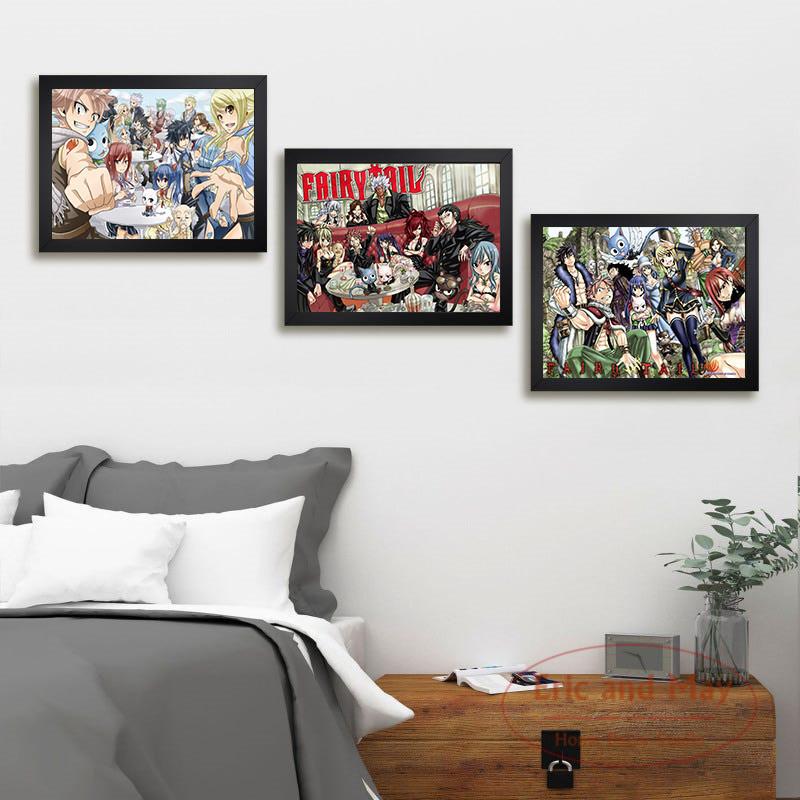 Mural Anime Fairy Tail Oil Painting Printmaking Mural Home Decoration Poster Decorative Art