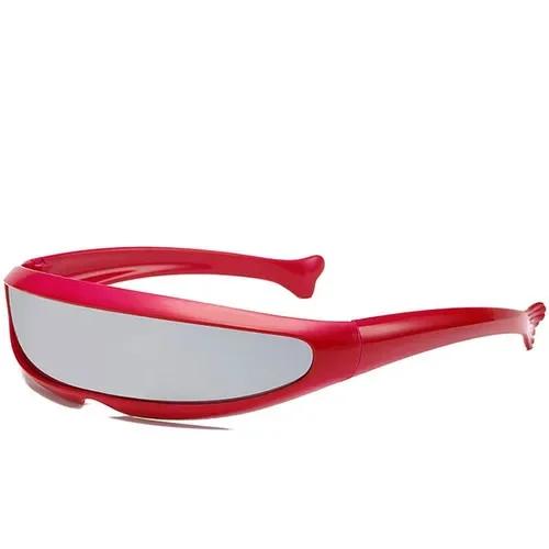 New Novelty Futuristic Mirrored Sunglasses Alien Glasses Fancy Dress Props Funny Stylish Perfect Fit For Halloween Or Any Party