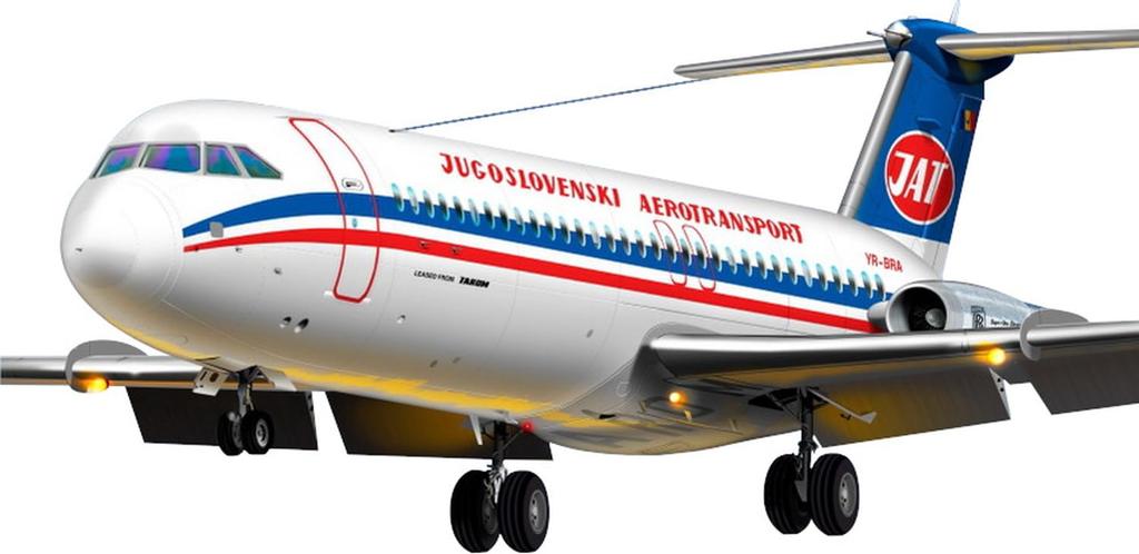 Mark I Scale British London European German Yugoslavia Airlines Plastic Model Kit MKM144113 1/144 BAC/ROMBAC 1-11-500 Airways/Bayern Air/JAT