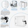 Secure Thermostat Guard Lock Box with Key Set Clear Thermostat Protector Case for Preventing Unauthorized Adjustments