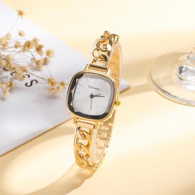 Women's Fresh Ins Wind with Purple Aurora Dial Square Bracelet Watch Students