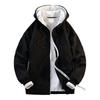 Mens Hoodies Color Zipper Cardigan Hoodie Loose Casual Long Sleeve Solid Color Sport Coat