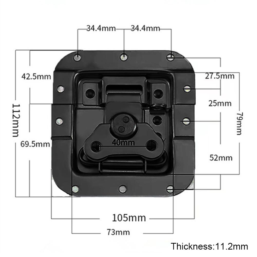 

2pcs Heavy-Duty Butterfly Locks Spring Loaded Recessed Butterfly Latch For Airline Cases Wooden Boxes Briefcases China Mainland