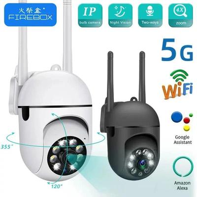 Caméra sans fil WIFI IP 5GHZ PTZ, suivi automatique, Zoom 4X, caméra de sécurité, Vision nocturne polychrome, vidéosurveillance, caméra réseau