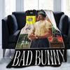BAD BUNNY TOUR Blankets Coral Fleece Plush Winter Multi-function Lightweight Thin Throw Blankets for Bed Outdoor Bedspread