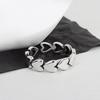 Fashionable Heart Crossed Index Ring For Women Simple And Personalized Trendy Knuckle Ring
