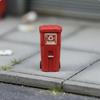 1/64 Scale Trash Can Detailed Streetscape Bin Model Weathered Finish Miniature Recycling