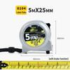 5m Durable ABS & Steel Tape Measure - Metric/Imperial, Wear & Drop Resistant