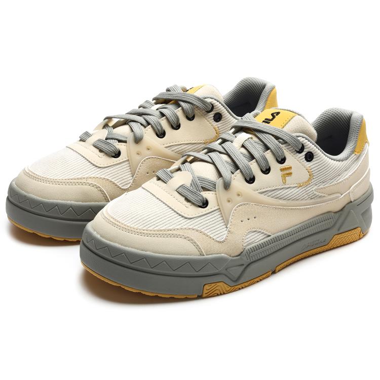 Fila Fusion Bank Skate Shoes 'Beige Grey' (Unisex) Skateboard Shoes T12M242205FAO