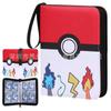 Pokémon Cartoon PU Game Card Collection Book with 4-Grid and 9-Grid Layouts
