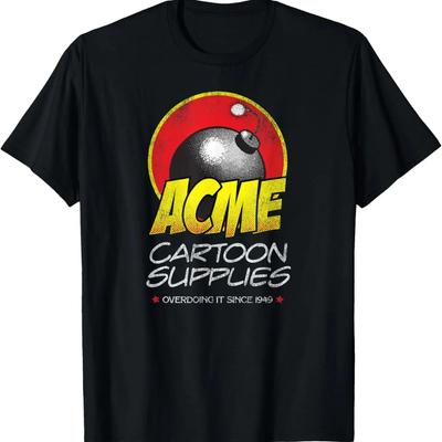 T-shirt Cartoon Vecchia Scuola Acme Retro Vintage Usurata