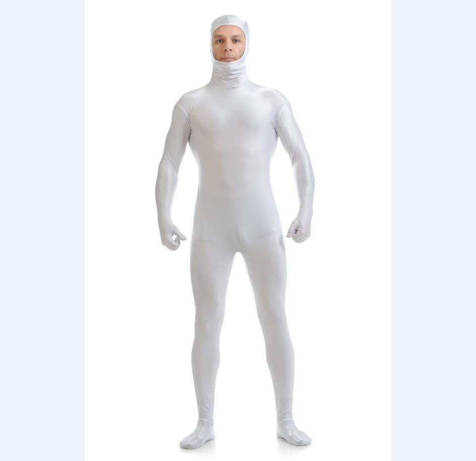

Halloween Adult Morphsuit Fancy Costume Morph Suit Cosplay Bodysuit Costume S(Tag S=US XXS) білий