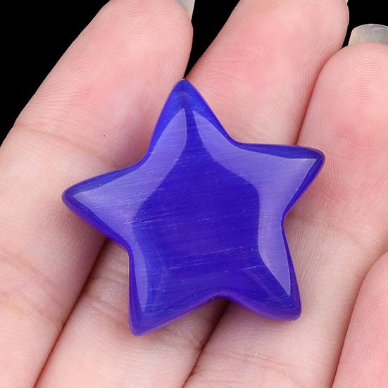 Mini-Sternfigur aus Kunstkristall Heilstein Sternförmige Verzierung Handgeschnitzte Taschensternsteine für Meditation Reiki Ausgleichsdekor