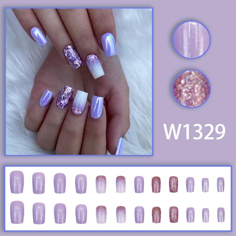 24pcs 3D French Press On Nails Y2k Love Bow Sweet Almond False Nails Patch Ins Fashion Girl Fake Nails Tips Wearable Full Cover