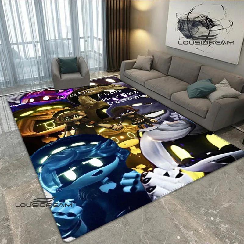 3D Murder-Drones Cartoon Printed Carpet Non-slip Carpet Washroom Floor Mat Fashion Yoga Mat Bedroom Decoration Birthday Gift
