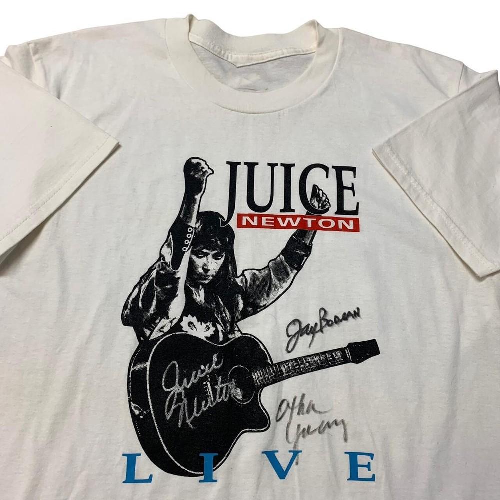 

Live In Concert Гитарная футболка Juice Newton Белая Унисекс S-5XL 1H0085 Унисекс Футболка S