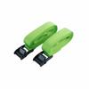 E-Value Cam Buckle Tie-Down Belts, Lime Green, 25mm X 2m, Pack of 2, BT-252(LG) (2 Pieces)