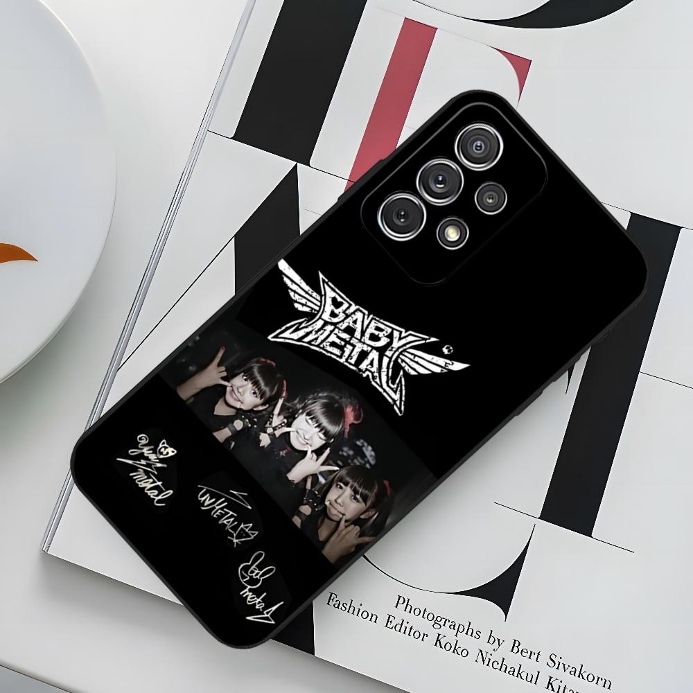 B-BABYMETAL R-Rock Band Phone Case for Sumsung Galaxy S24 S23 S22 S21 S20 A24 A34 N20 M54 A54 A53 Fe Plus Ultra Black Soft Cover