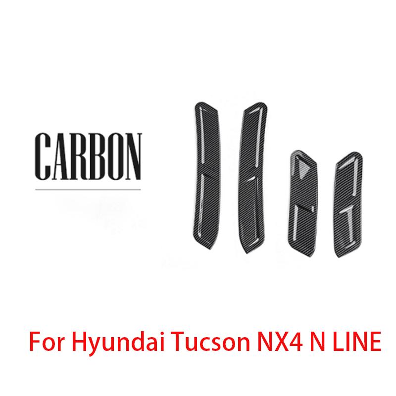 For Hyundai Tucson NX4 2026-2026 Carbon Fiber Window Button Cover Dashboard Central Console Trim Rearview Mirror Accessories