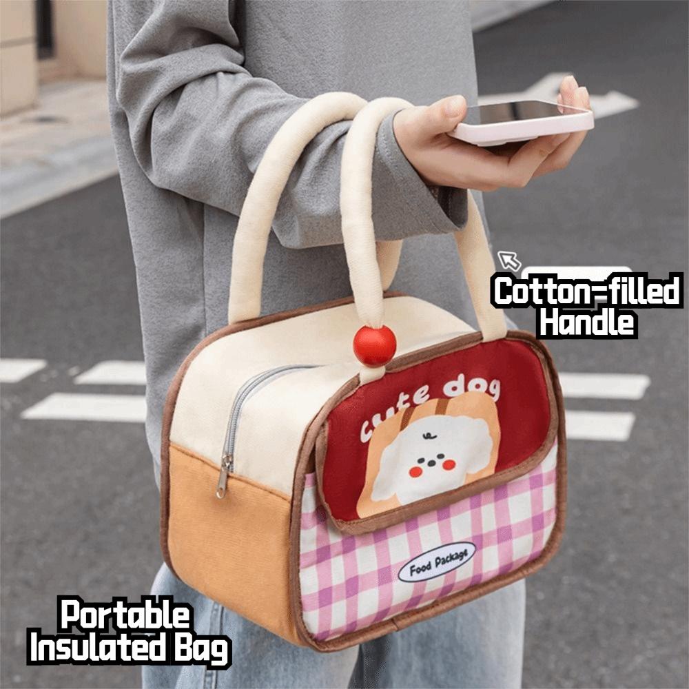 Thickened Lunch Box Large Capacity Insulated Bag Cute Thermal Bag  Work