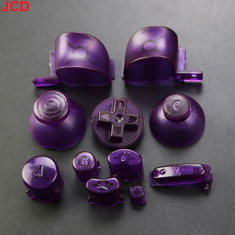 JCD 1 ensemble Ensemble complet Boutons Claviers L R ABXY Z Avec Capuchons de Joysticks 3D Pour GameCube Pour NGC Boutons Directionnels Boutons Marche Arrêt Remplacement