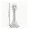 Mannequin Head Glossy Display Minimalist Hairpiece Stand for Retailers, Milliners, Retail