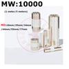 1 metr/5 metrů laboratorní MW10000 Dialyzační sáček z regenerované celulózy MD25/34/44/55/77 mm