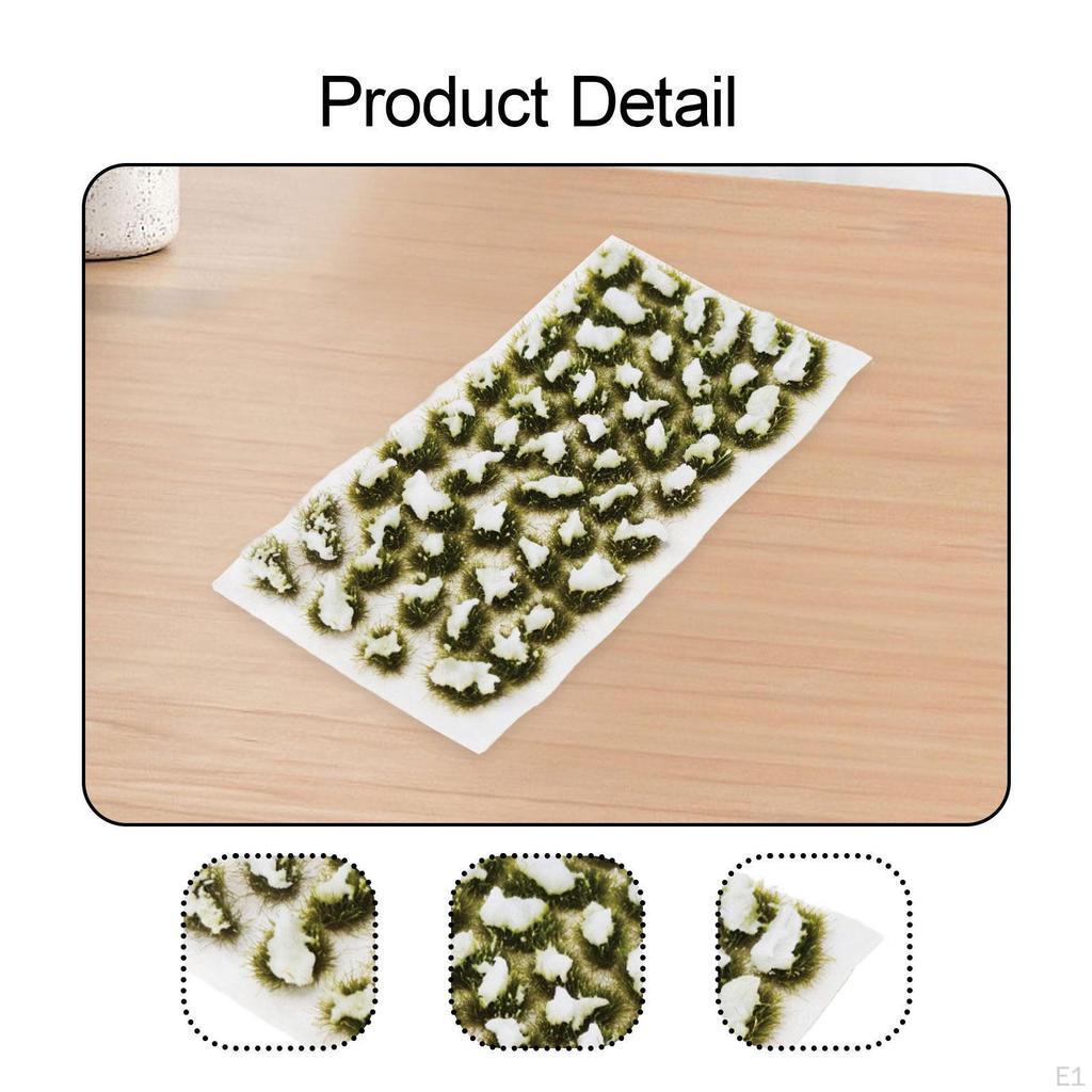Static Snow Grass Model DIY Micro Landscape Tuft Terrain Kit for Decoration