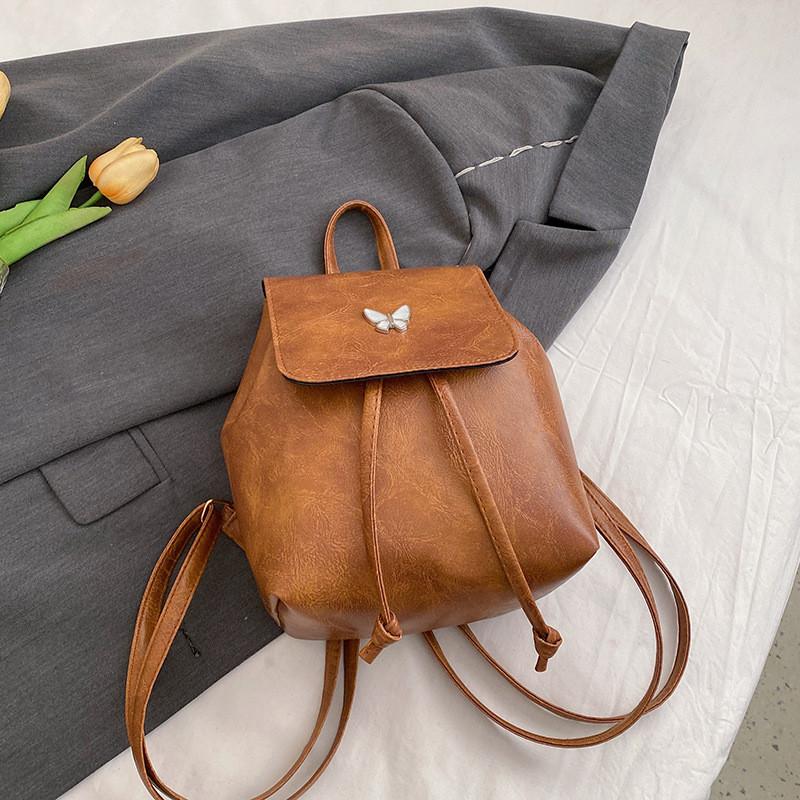 Pu Fashion Backpack For Women Large Capacity Casual Street Style With Durable Wear Resistant Material