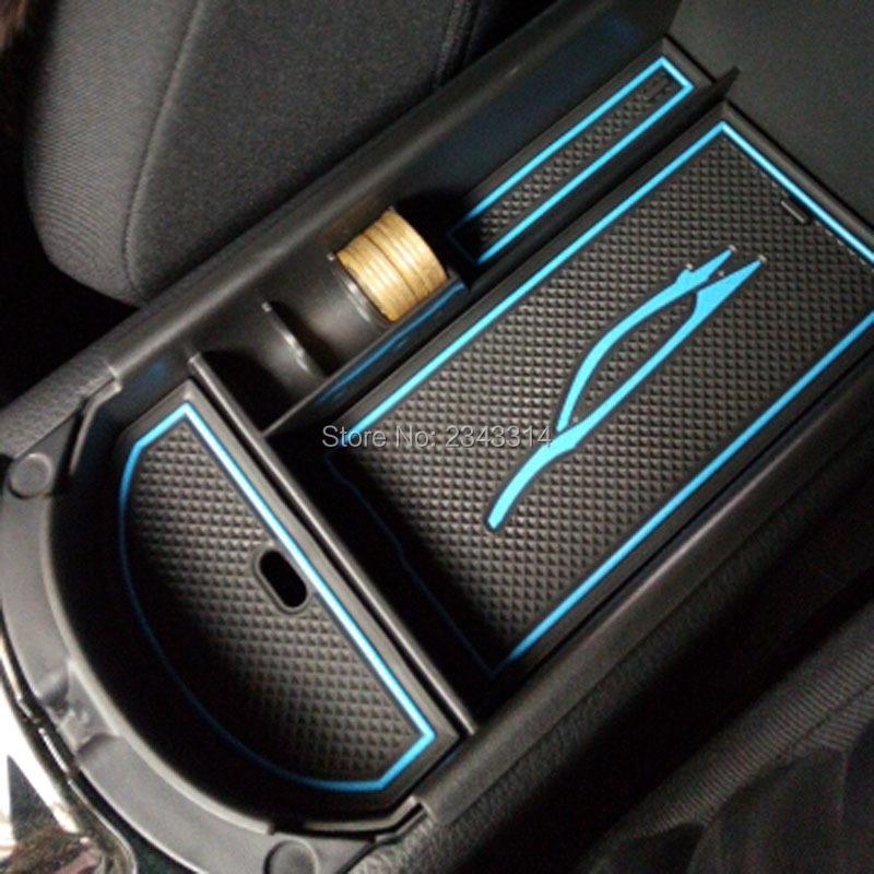 For Toyota C-HR CHR 2017- Plastic Blue Central Armrest Storage Box Glove Box Interior Tidying Car Styling Accessories