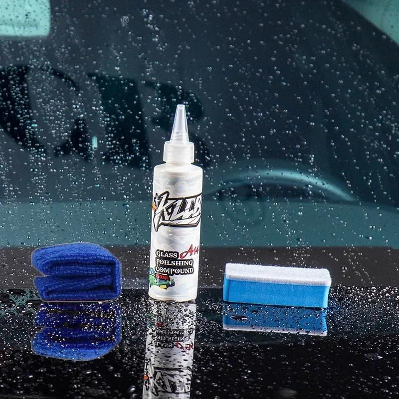 150ML Upgraded cerium oxide glass polish removes water spots light scratches & grease film—streak-free finish no marks left.