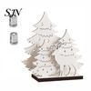 Christmas Party Scene Props Vintage Wooden Tree, LED Lighted Tabletop Centerpiece Decorations, Led Xmas Decor Winter Reindeer Desktop Indoor