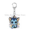 Kawaii Cute Figure Anime Acrylic Keychain Flareon Glaceon Umbreon Eevee Espeon Glaceon Cartoon Pendant Keyring Jewelry Gift Toys