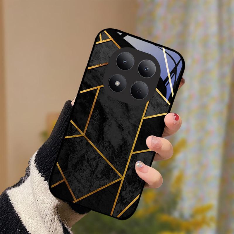 For Xiaomi POCO M8 Pro 5G Case M8Pro Tempered Glass Phone Cover For Redmi Note 15 Pro Plus Note15 Pro+ 5G Funda Camera Protector