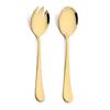 2 pezzi nero cucchiaio da insalata forchetta insalata in acciaio inox cucchiaio da dessert set di posate cucchiai da portata utensili da cucina accessori da tavola