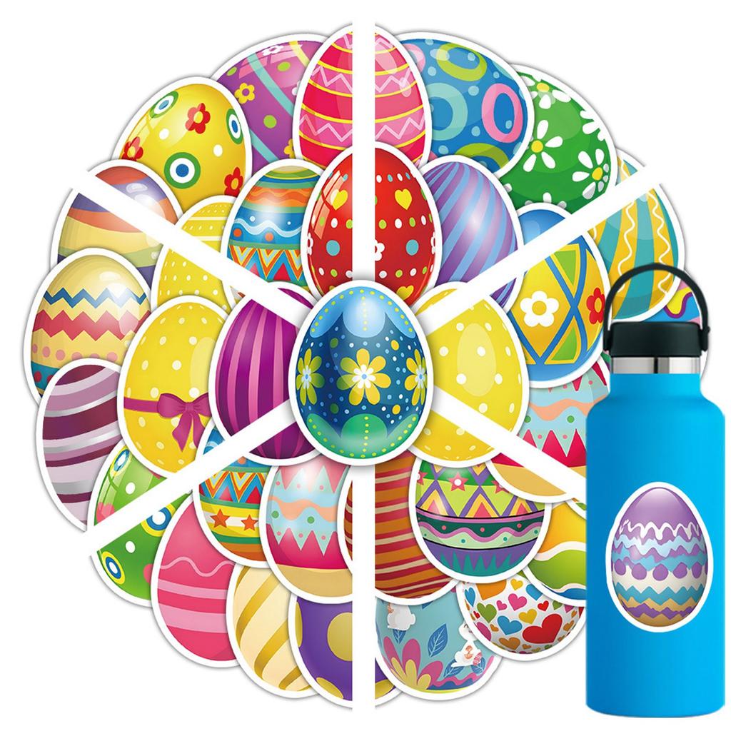 54pc Easter Egg Cutout Name Tags For Easter Bulletin Board Classroom Party Decorations Easter Play Paper Cutouts For DIY Kids Crafts