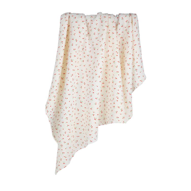 Pure Cotton Double-Layer Printed Crepe Fabric for Children's and Maternity Sleepwear