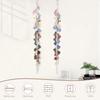 SNOWSTAR Macrame Hair Claw Clip Organizer with Rotating Hook and 20 Metal Rings,Hanging Hair Clip Holder and Storage for Women Girls,Claw Clips