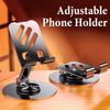 Metal Phone Stand, Foldable 720-degree Rotating Desktop Tablet Holder, Heavy Duty Universal Cradle with Charging Port