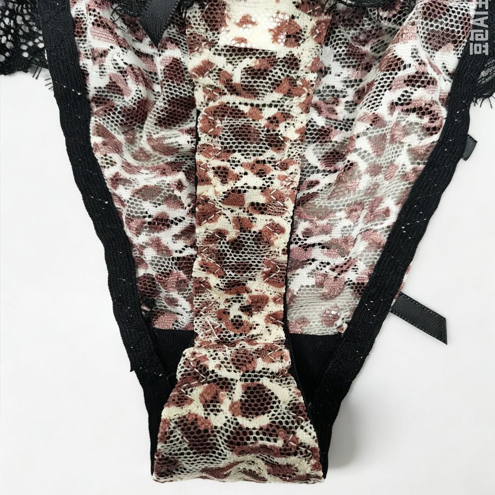 Women's Panties Lace Hollow Out Sexy Low Waist Double Butterfly Knot Breathable Cute Soft Thin Perspective Underwear