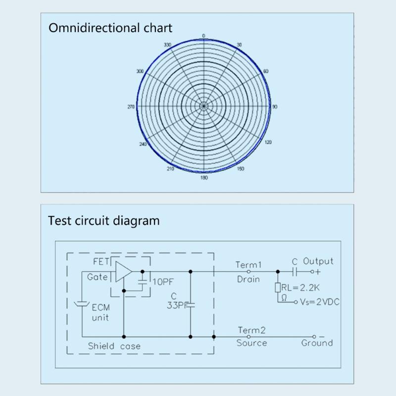 High Sensitivity Capacitive Mic Cores Electret Condenser Microphone with Wide Frequency Response for Rich Sound Detail
