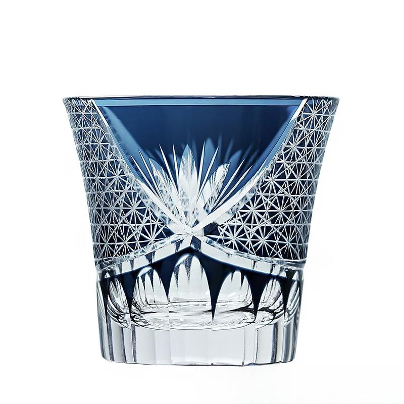 

Japanese Edo Kiriko Hand-Carved Whiskey Glass