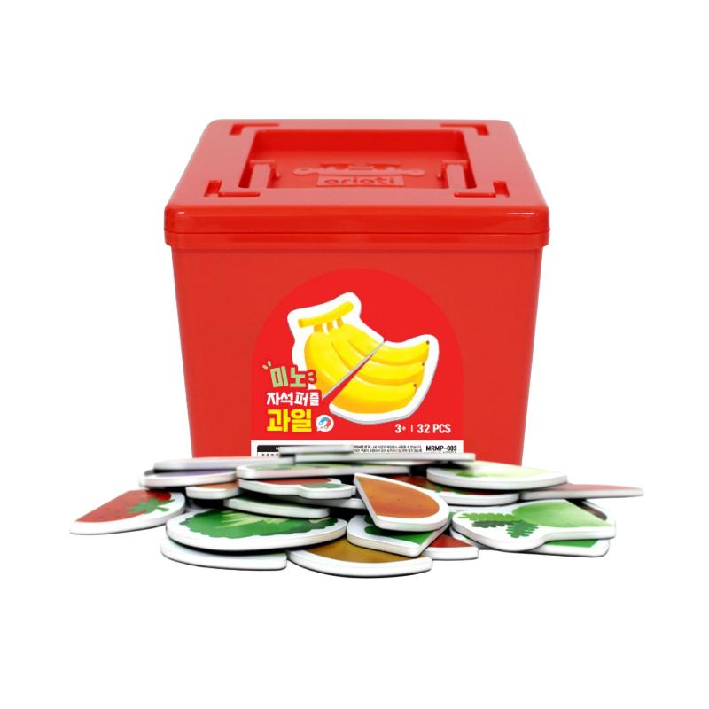 

Mino Friends Magnetic Puzzle Series – Fruit / Vegetable / Korean Alphabet Hangul( (KC Certified, Made In Korea) (4 Options) #Fruit