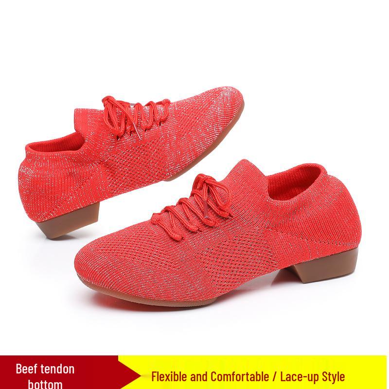 Flyknit Mesh Soft Sole Jazz & Latin Dance Shoes for Women