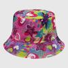 Dye Tie Fisherman Hat Uv Protection Assorted Colors Print Butterfly Cat Leaf Cap