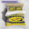 Al-Nassr Football Club Crest Printed Pattern Duvet Cover Set – includes 1 duvet cover and 2 matching pillowcases Bedroom decor Christmas gifts
