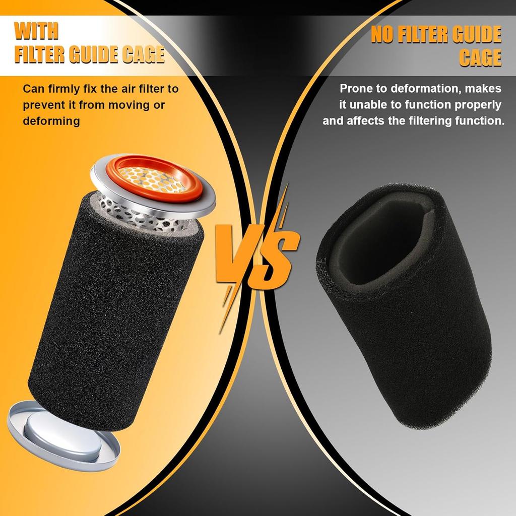 ATV Luftfilter mit Führungskäfig & Endkappe Satz für YFM350 Grizzly 350/YFM400 Grizzly 400/YFM400 Grizzly 450/YFM350 Bruin 350/Kodiak 400 450