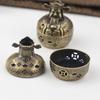 The God of Wealth/Ingot Shape Incense Burner Household Indoor Incense Slice Cone Incense Retro Censer Tabletop Small Decoration