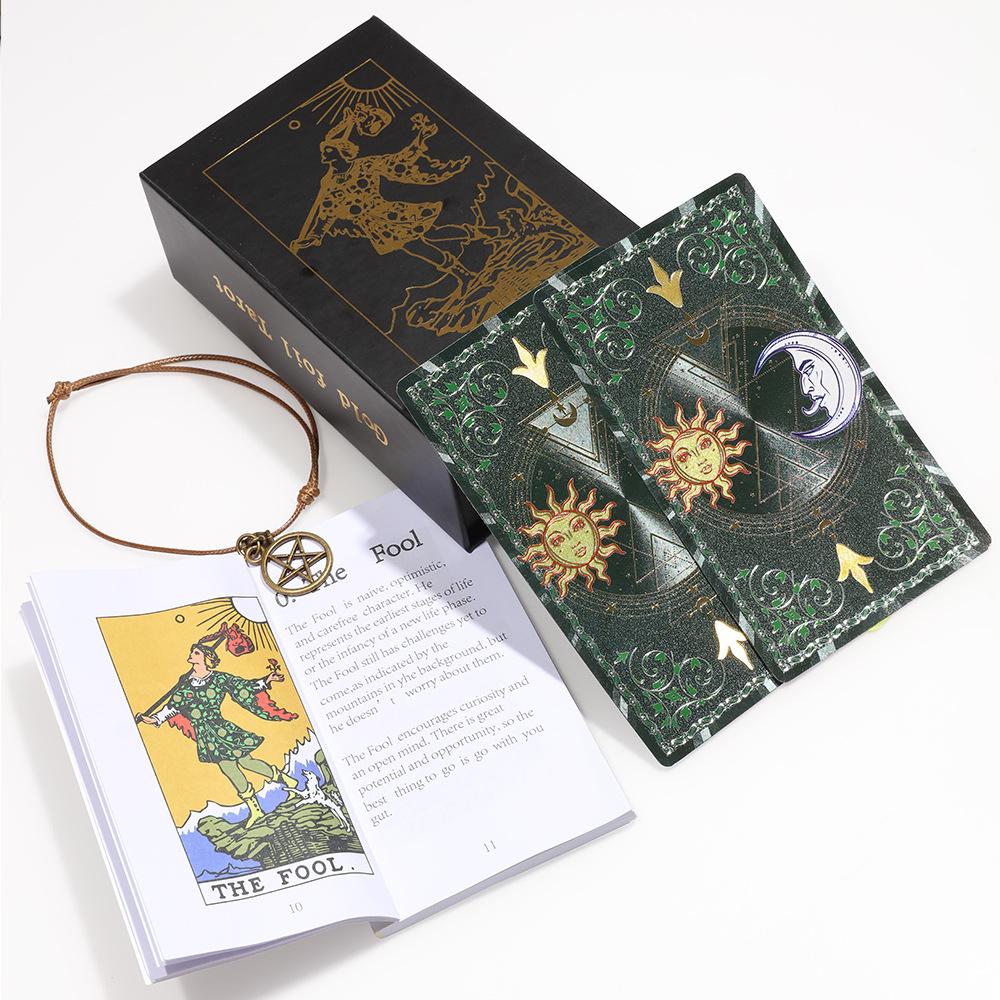 July Waterproof Gold Foil Tarot Cards - Rose Design